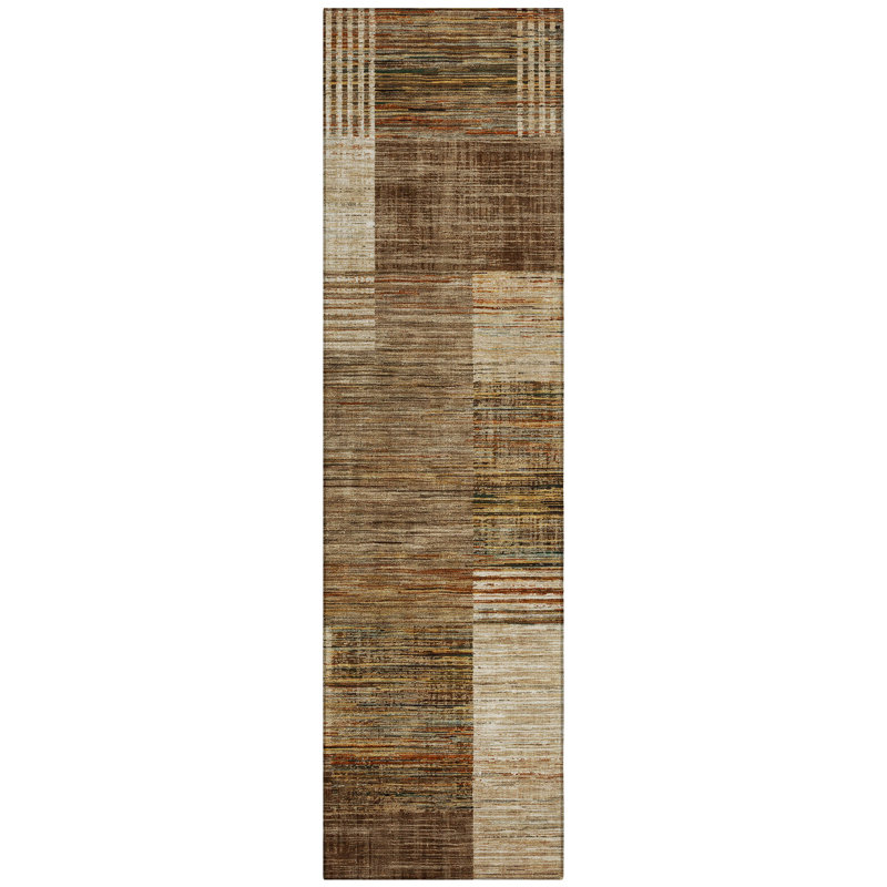 Machine Washable Indoor/Outdoor Jacinto ACN2149 Geometric Rug, Runner 2'3" x 7'6"