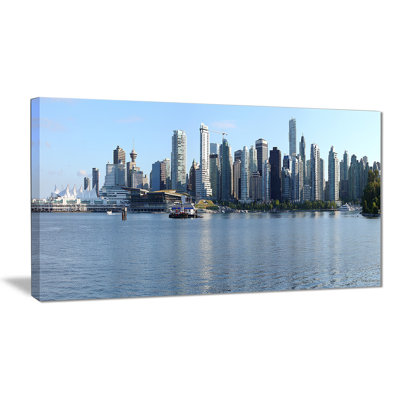 « vancouver bc horizon panorama », reproduction de photo sur toile