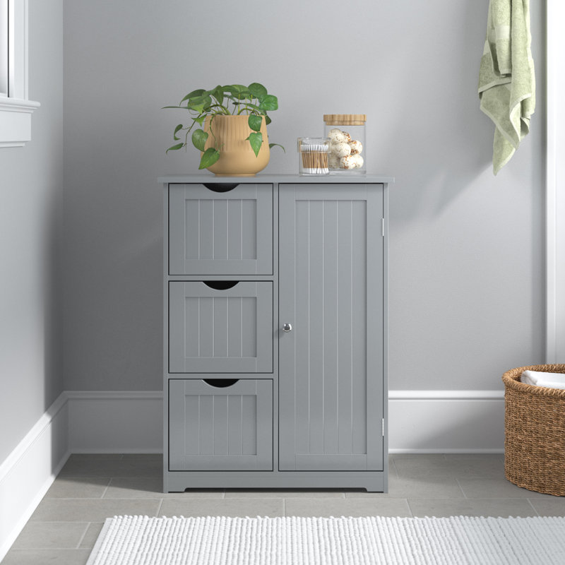Hilda Freestanding Bathroom Cabinet, Gray