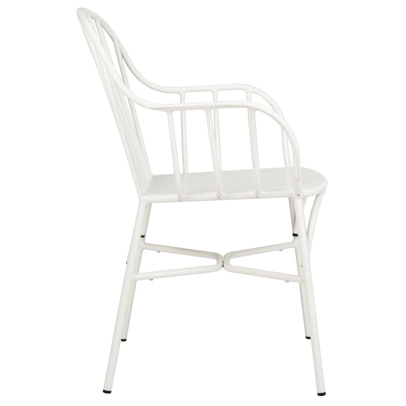 Tucker Outdoor Dining Armchair, Matte White