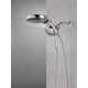 HydraChoice Hydrorain 5 Spray Dual Shower Head and Handheld Shower with H2Okinetic 1.75 GPM