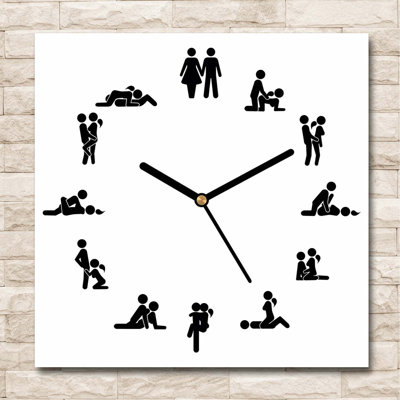 Glass Wall Clock