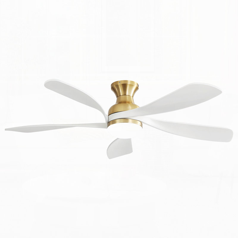 Ventilateur de plafond 52 pouces avec 3 lumières DEL à intensité variable et moteur CC réversible silencieux