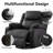 Oversized Recliner Chair, 360° Swivel Recliner for Adults, Rocker Chair With Heat And Massage, Manual Recliner with Remote Control and Cup Holder for Living Room-140860571