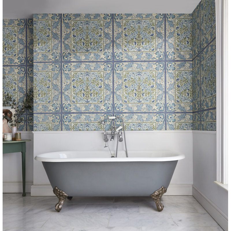 Wilhelmina Indigo Wallpaper