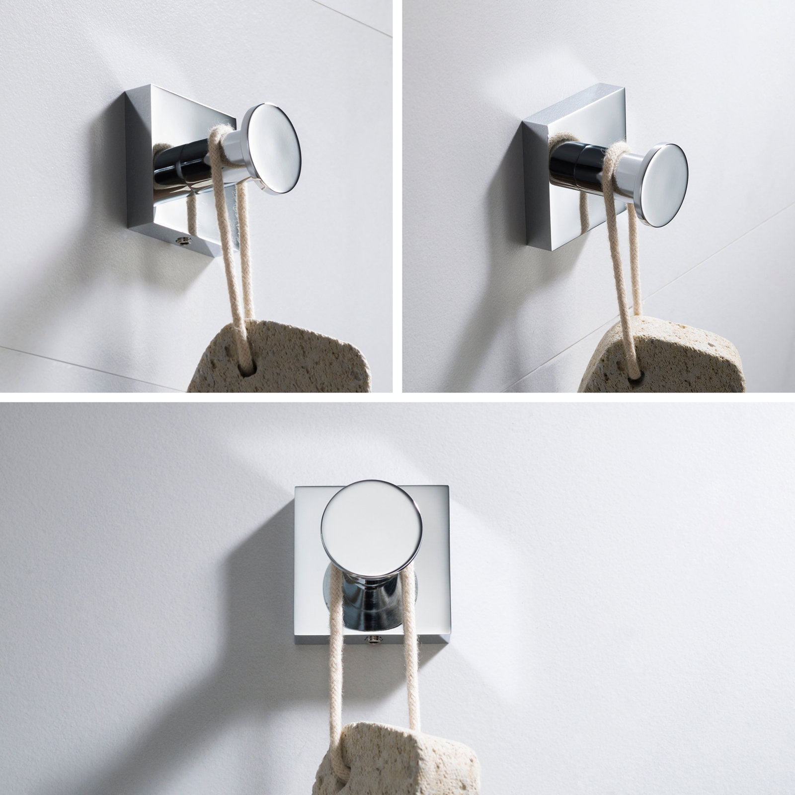 Ventus Wall-Mounted Towel Hook, Chrome