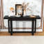 Entryway Console Table with Solid Pine Legs and Triple Rectangle Design for Hallways-639436002-639436010