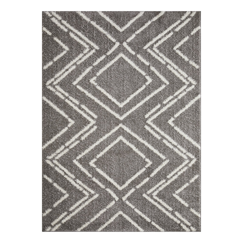 Hinnerich Performance Geometric Indoor Rug, Rectangle 9'10" x 12'10"
