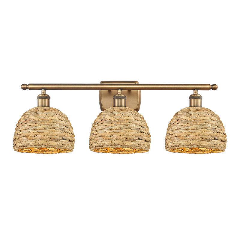 Bacarri 3 - Light Dimmable Vanity Light, Brushed Brass