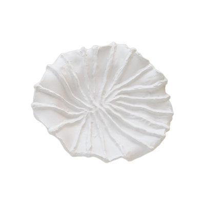 Maitake Wall Decor-Ridges-Soft White