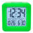Digital Mechanical Alarm Tabletop Clock in Green