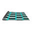 Gris abstrait/noir/Tapis décoratif bleu-358637306
