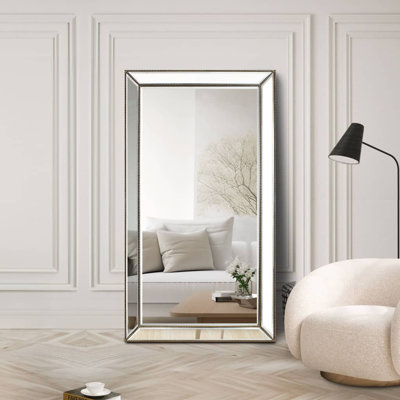 Miroir de plancher en verre Lido