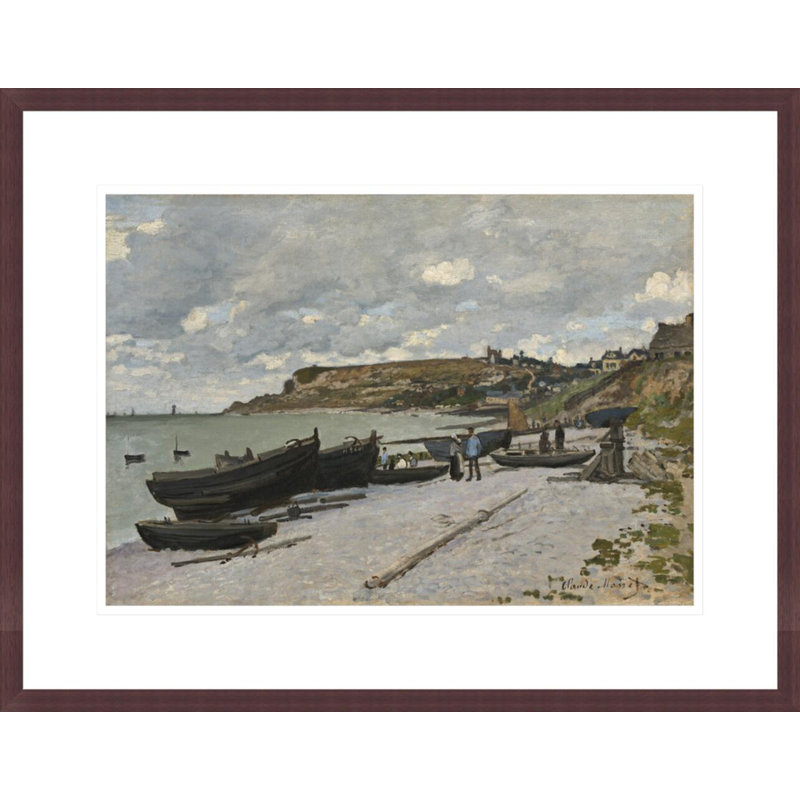 «Sainte-Adresse» par Claude Monet, impression giclée encadrée, H 16,94 po x l 21,75 po