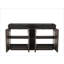 60" Freestanding Smoked Oak Bathroom Vanity with 3 Faucet Holes, Large Storage Modern Bathroom Vanity with One-Piece Black Sink Basin (KD)