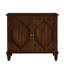 Buffet rétro en bois avec rangement, armoires de présentation géométriques symétriques, console média-1001618167