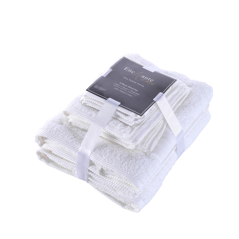Luna Turkish Cotton Plush Mulit-Size Set, White