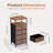 Nightstand with Charging Station, Side Table with 4 Fabric Storage Drawers-1532808892