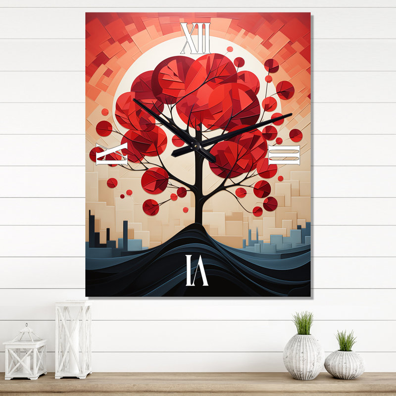 Horloge murale harmonie florale, Petit