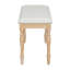 Banc de salle à manger rembourré, style rétro, longueur, 6 pieds en bois massif, limite de poids de 330 lb, banc d'apparence naturelle avec charme, capacité, apparence
