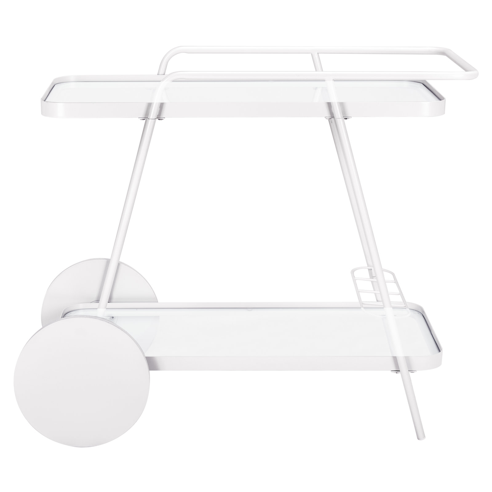 Cullin Metal Bar Cart, White