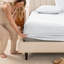 Drap-housse en percale de coton biologique à densité de tissage 300 fils-60582298-60582300