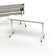 Flip Top Rectangle 2 Person Flip Top 60'' L Modular Training Table with Casters