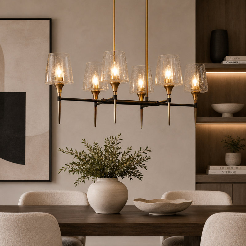 Tevye 6-Light Modern Dining Room Pendant Light