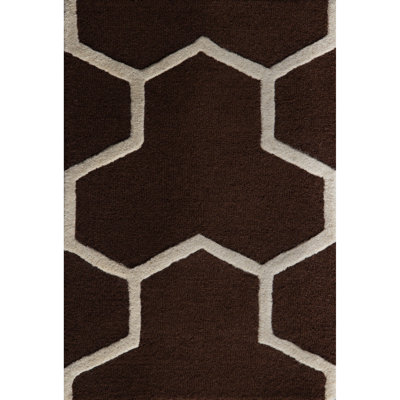 Deedgra Hand Tufted Wool Geometric Rug