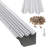 Gutter Guard 5 Inch, 100FT Leaf Guards for Gutters, 0.275" Mesh Hole & 0.02" Thick Aluminum, DIY for Roof & Rain Gutter Protection – Rustproof, Heavy-Duty, 34 PCS