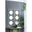 Décoration murale trois miroirs - blanc doré, flair moderne, 15,7 x 43,3 pouces