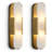 Zaheda Dimmable LED solid brass Wall Mounted Sconce with Alabaster Shade-741317692-743263279
