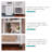 72" High Rolling 5 Shelf Bookcase-1410378673