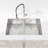 33"x19" Embedded Double Bowl Kitchen Sink, Undermount Handmade Sink in Brushed (Sink only), ‎Modern Kitchen Sink