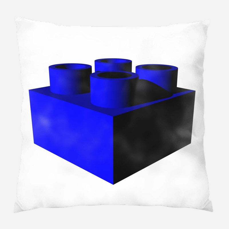 Coussin décoratif brique, Bleu