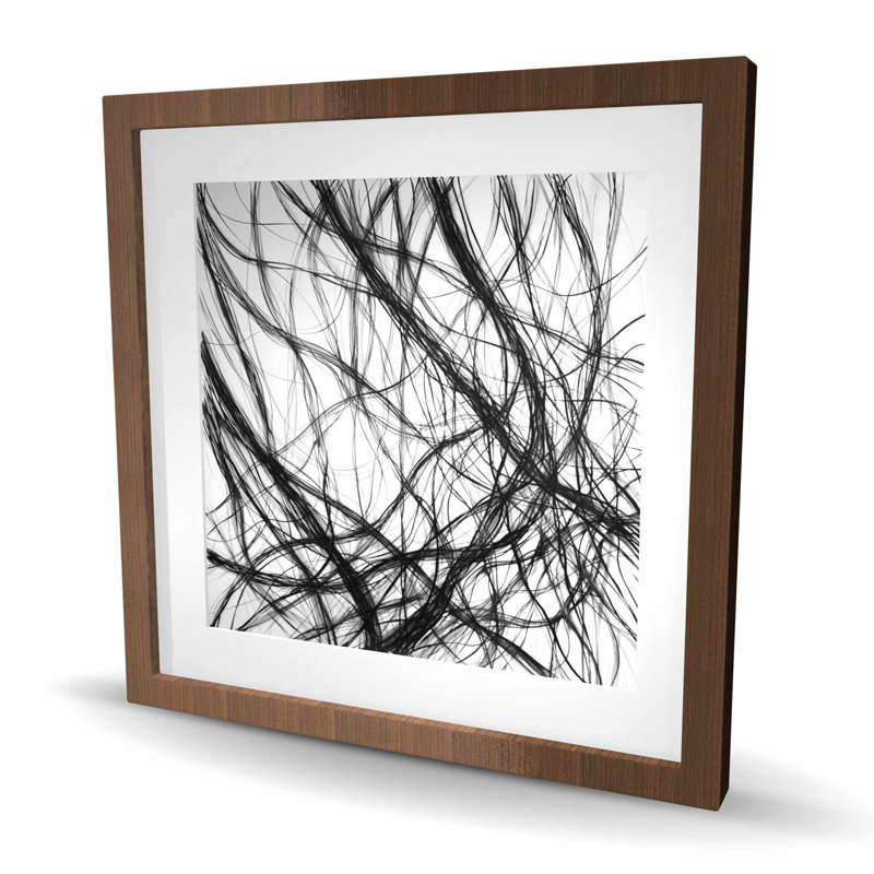 «Connection - Shapes», reproduction encadrée, Brun, H 24 po x l 24 po