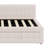 L-Shaped Upholstered Daybed With Pop Up Trundle And USB Ports-2138287741