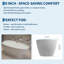 Baignoire autoportante GarveeHome, baignoire autoportante, baignoire autoportante en acrylique au design coquille d'œuf avec drain et trop-plein chromés, baignoire autoportante moderne