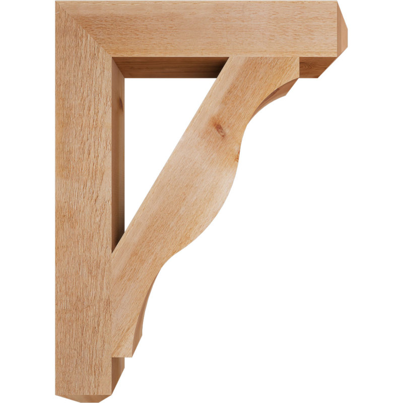 Support pour artisan Funston, H 44 po x l 6 po x P 32 po, Sciage brut, Cèdre rouge
