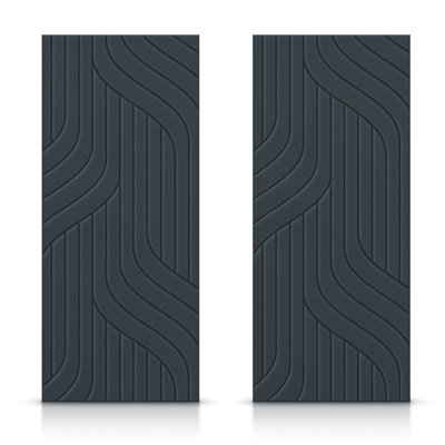 Panelled Manufactured Wood Sliding Closet Doors