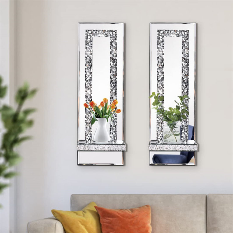 2 Piece Glass Wall Bath Sconce Set