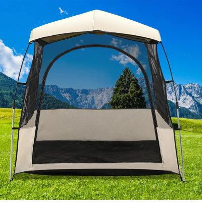 Tente escamotable pour le sport, gousse imperméable instantanée pour 4 personnes, avec couvercle supérieur amovible et plancher scellé