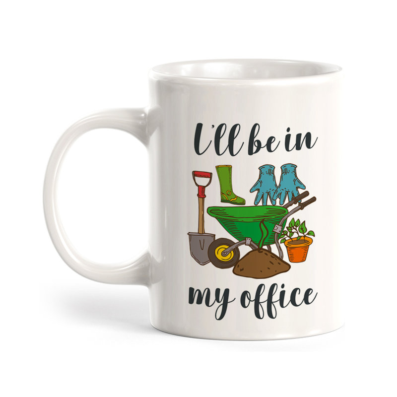 «I'm Be In My Office 11Oz», tasse à café, Céramique, Ensemble de verres à lait