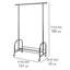 121cm Rolling Clothing Rack