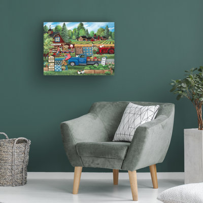 «Debbi Wetzel Buttermilk Farm Summer», reproduction sur toile