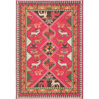 Lonniet Washable Geometric Indoor Rug