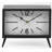 Lita Analog Metal Quartz Movement / Crystal Tabletop Clock in Black