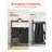 2 Tiers Laundry Sorter Tall Laundry Hamper with Wheels and Hooks 3 Section