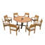 Keagan Outdoor 5 - Piece Teak Dining Set-701791244-720477340