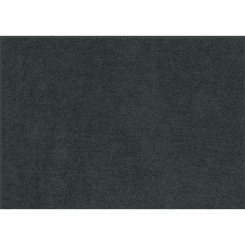 Canapé confortable à assise moelleuse et confortable en tissu texturé gris foncé, Gris foncé